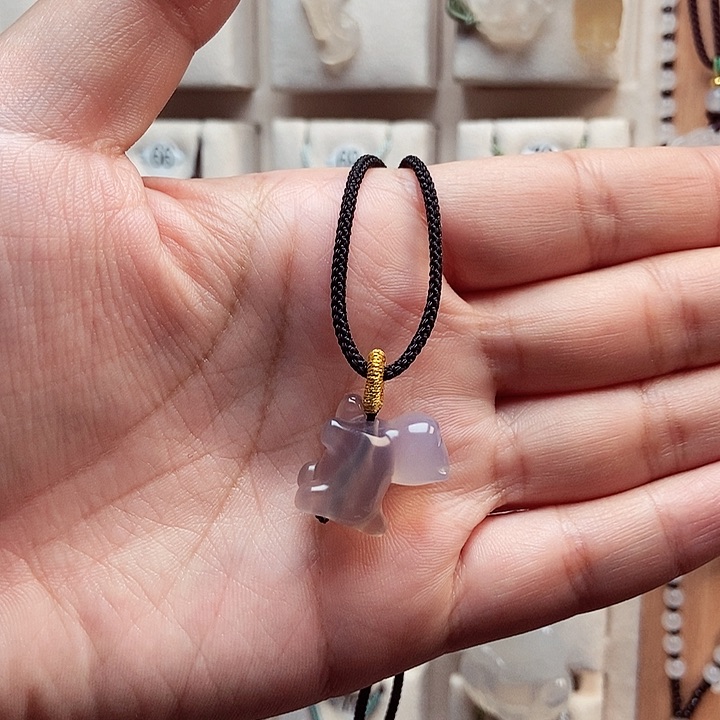 未镶嵌颈饰玛瑙/玉髓阿*