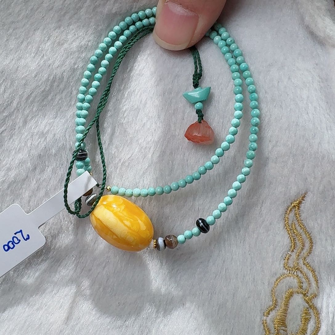 蜜蜡颈饰未镶嵌蜜蜡