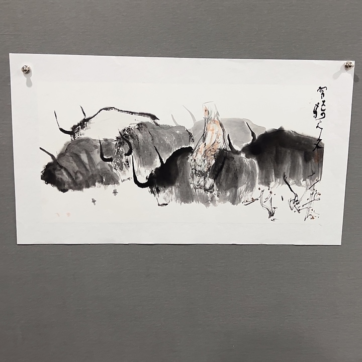 国画许若文老师人物画作品