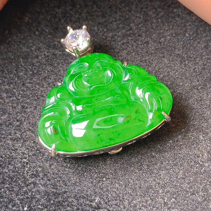翡翠银S925镶嵌颈饰