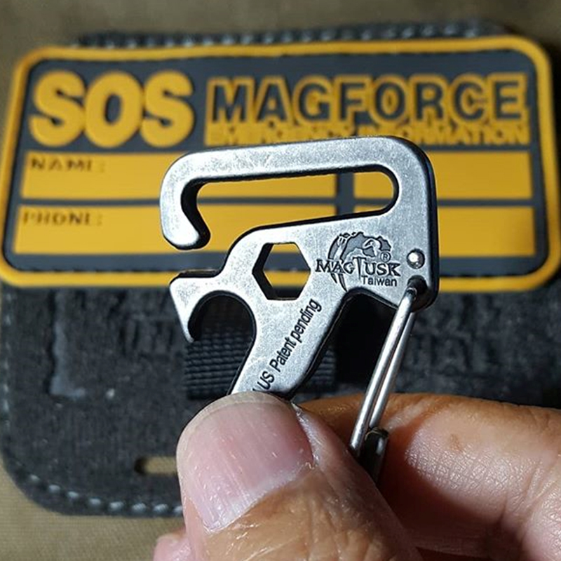 MAGFORCE麦格霍斯T8007 T1鹰爪多功能EDC随身开瓶钩单品户外锁钩