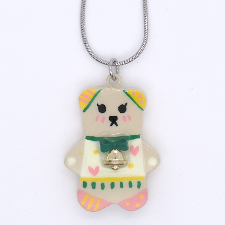 不锈钢项链 8月新品！王甜心手工小小熊项链《自由》系列出品