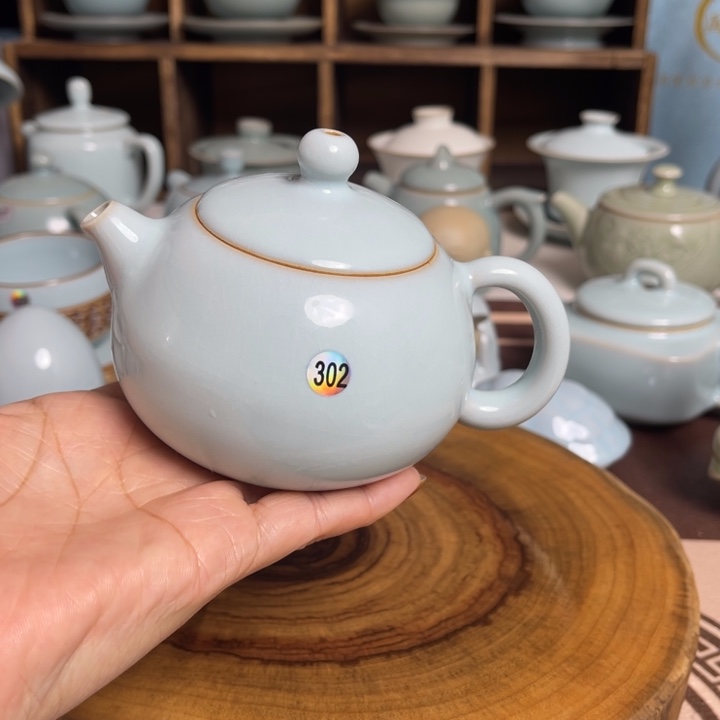 汝州原矿原釉天青微瑕302