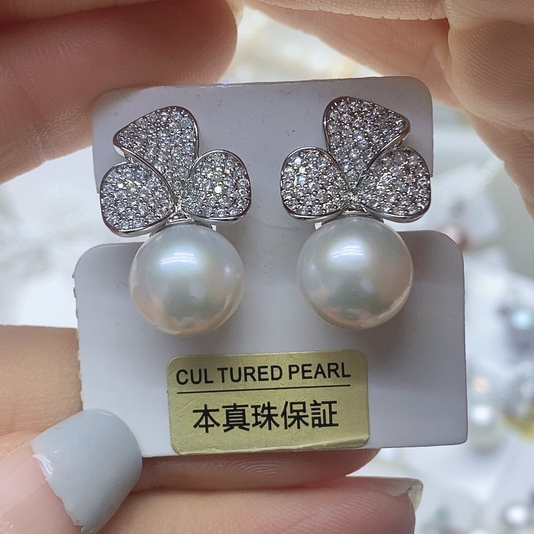 耳钉未镶嵌淡水珍珠