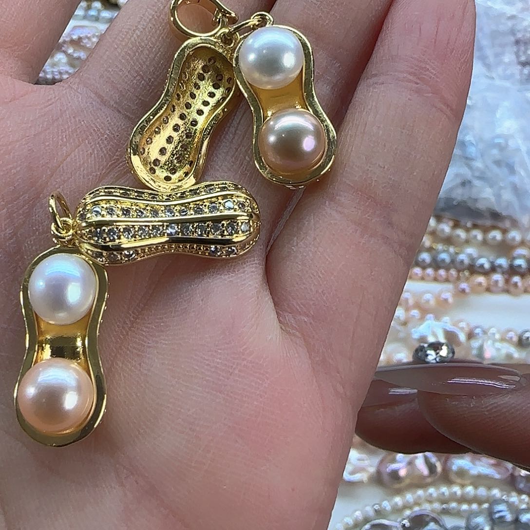 未镶嵌项链定制414淡水珍珠