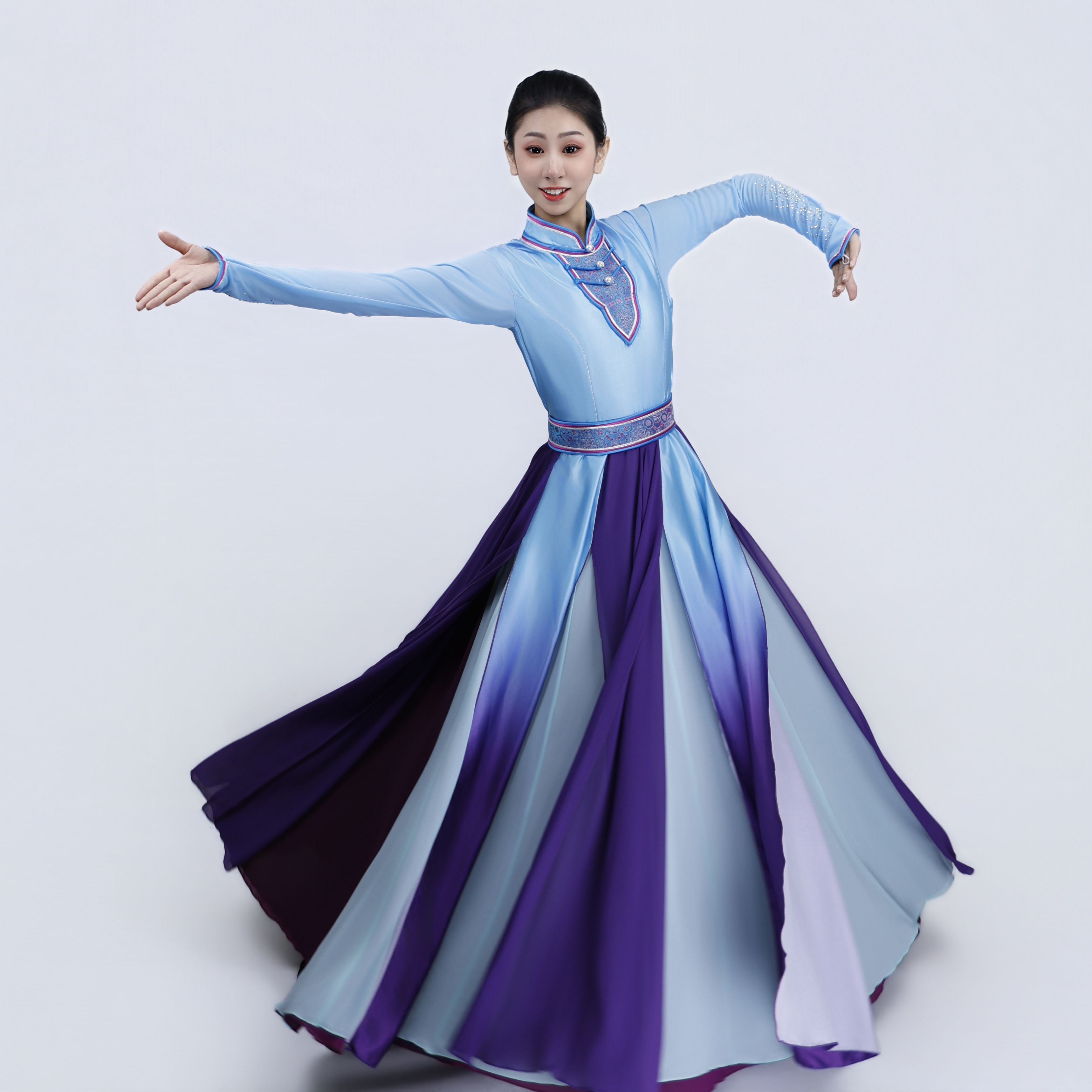 【原创设计】蒙古族艺考舞蹈舞台演出服