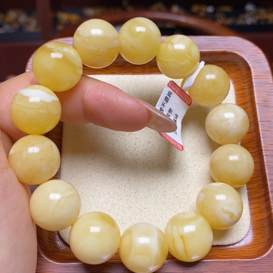 【闪购商品】蜜蜡手链未镶嵌手串