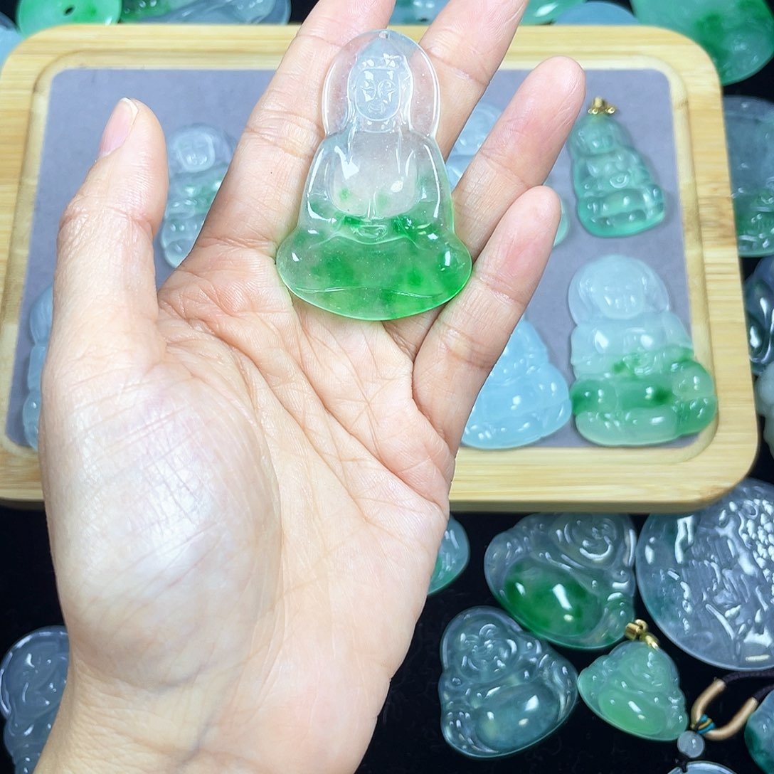 *****翡翠未镶嵌颈饰吊坠
