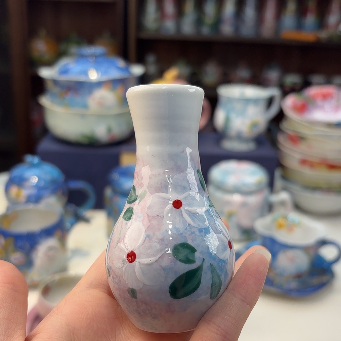 瓷片景德镇手绘高温釉下彩陶瓷茶具