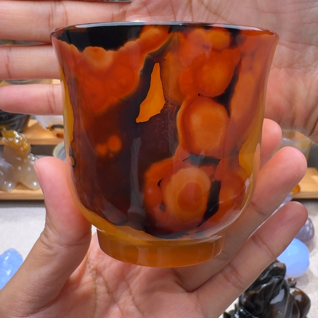 玛瑙/玉髓玛瑙茶杯未镶嵌商****店
