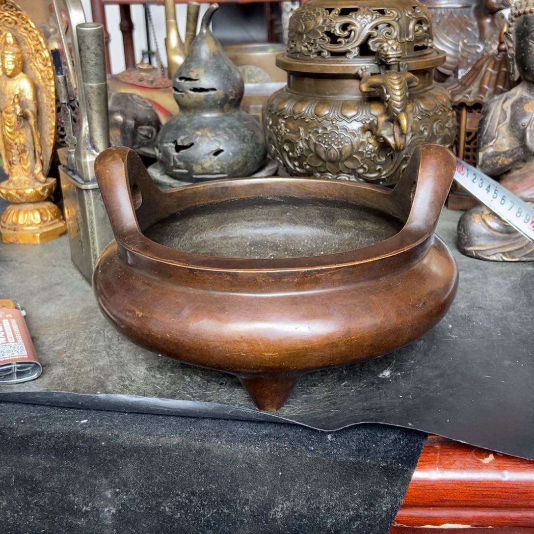 铜器工艺品摆件香炉摆件