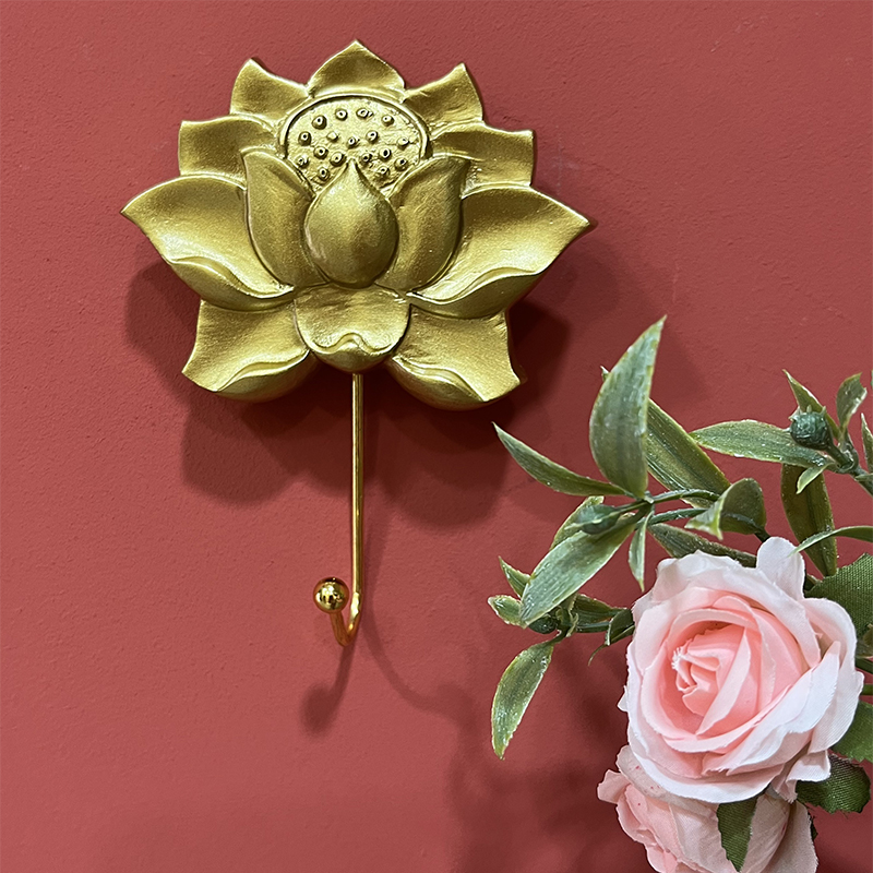 欧式田园浮雕玫瑰花衣服挂钩适用于厨房玄关无痕钉挂衣单钩