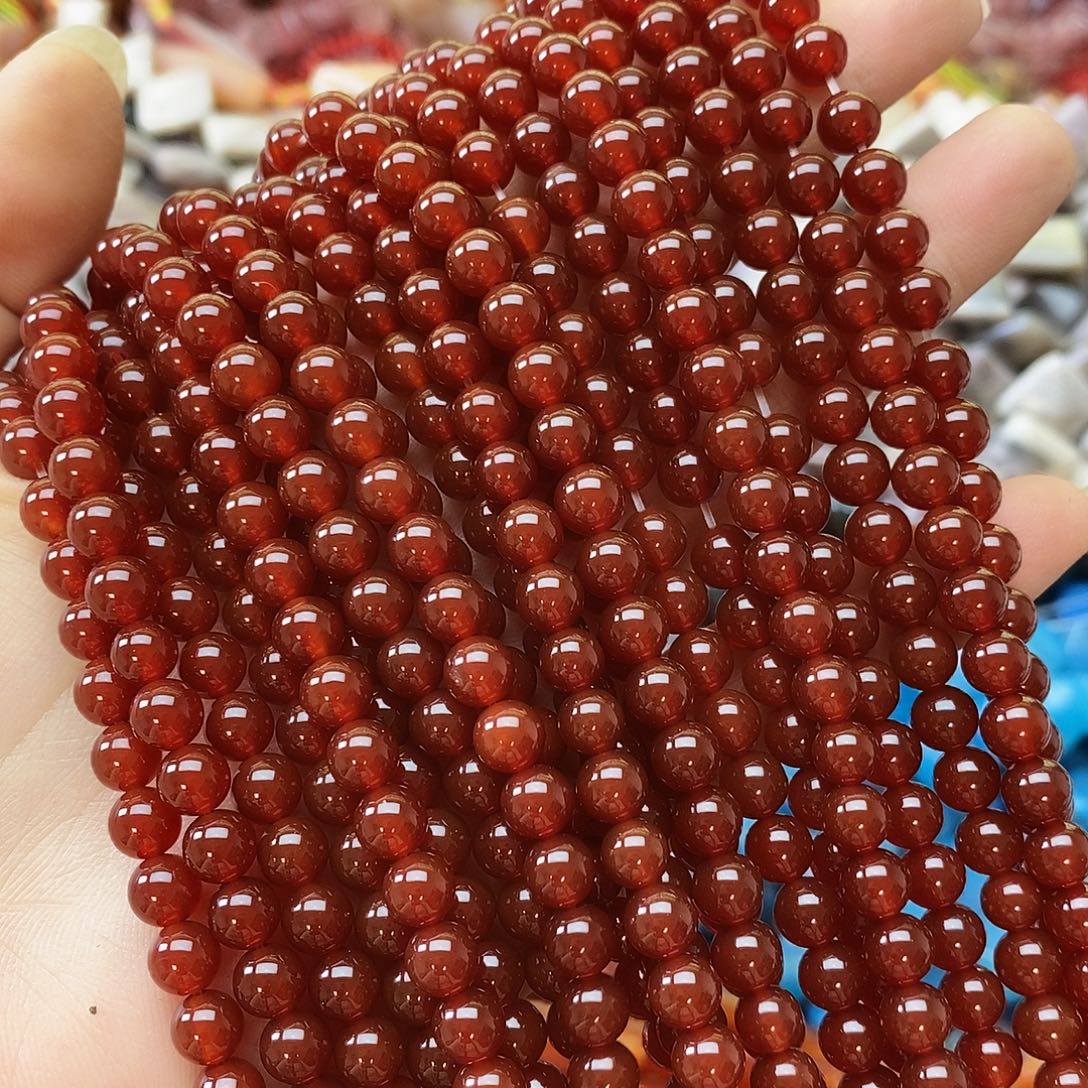 玛瑙/玉髓未镶嵌珠宝半成品卡六玛瑙一条