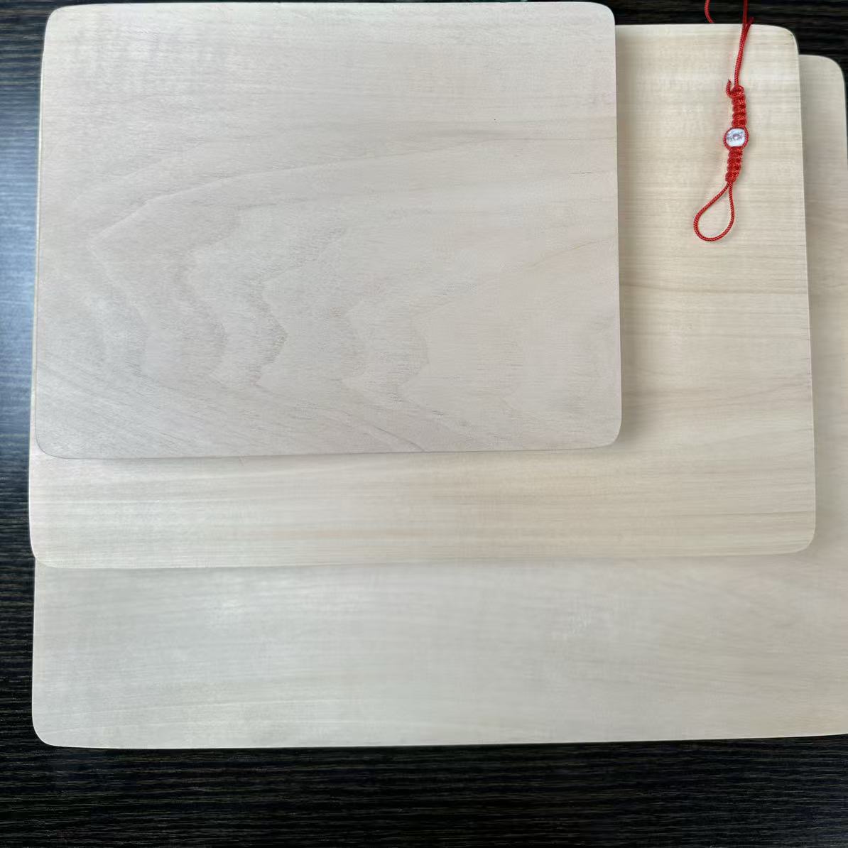 俄罗斯进口紫椴木实木独板家用厨房双面菜板加厚（无把手）