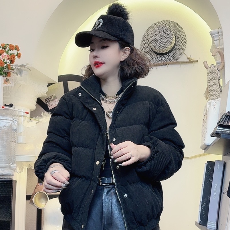 D25110517新款棉服韩版宽松面包加厚棉衣外套简约服饰