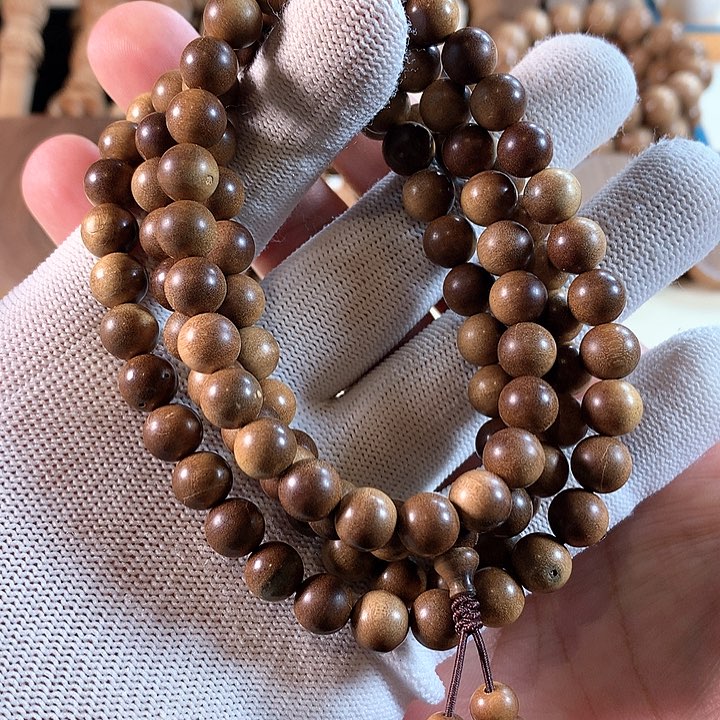 檀香木手串/手链0.8横纹微瑕福利款