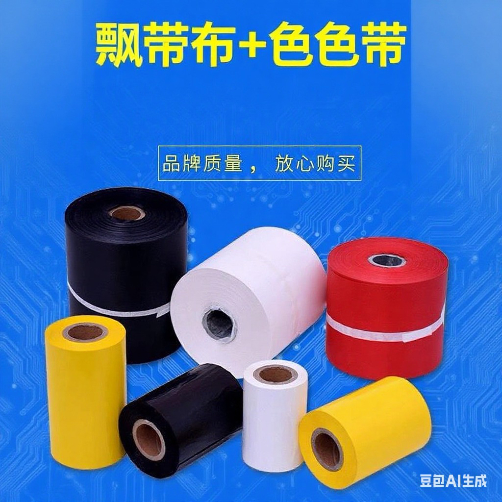 花店花圈店飘带挽联布。黑色红色白色