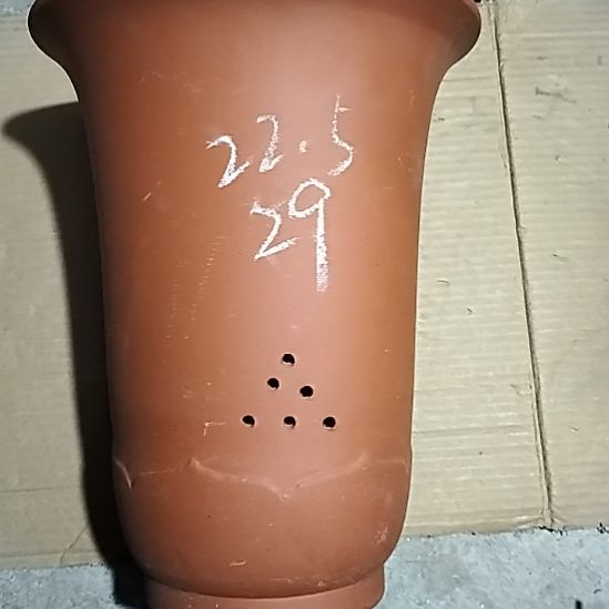 紫砂红泥莲花金钟一个