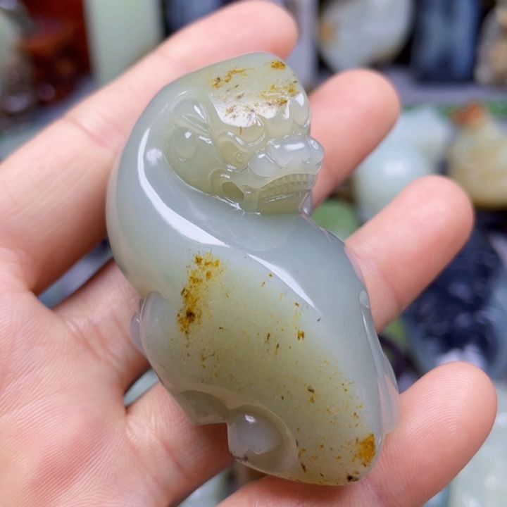 和田玉未镶嵌挂件