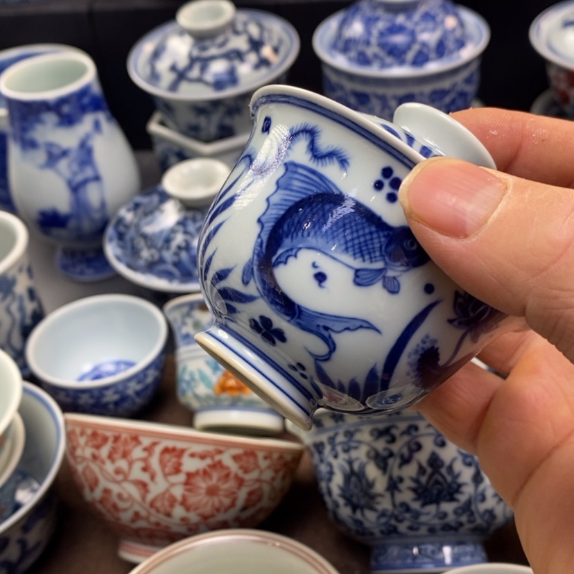 【闪购商品】景德镇柴窑元宝盖碗