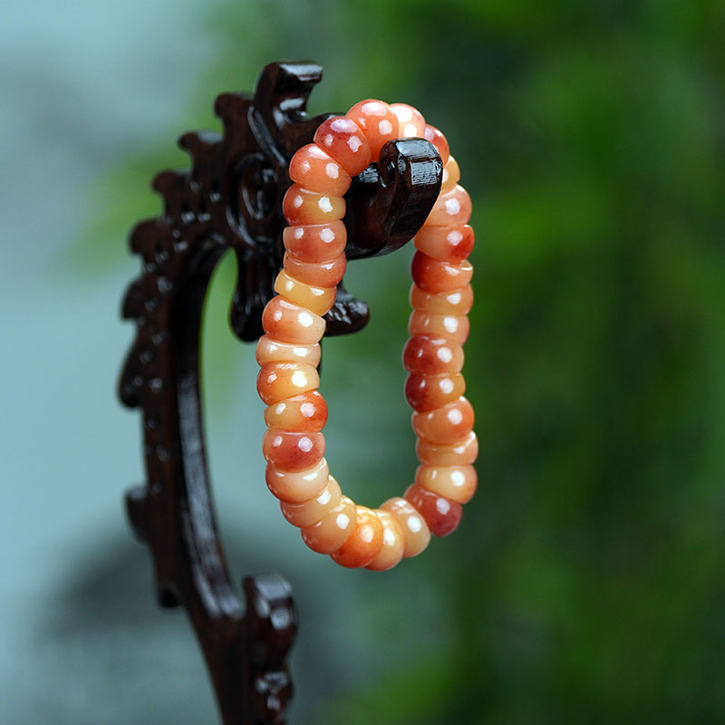     天然驼骨手串素圈原创diy手链单圈