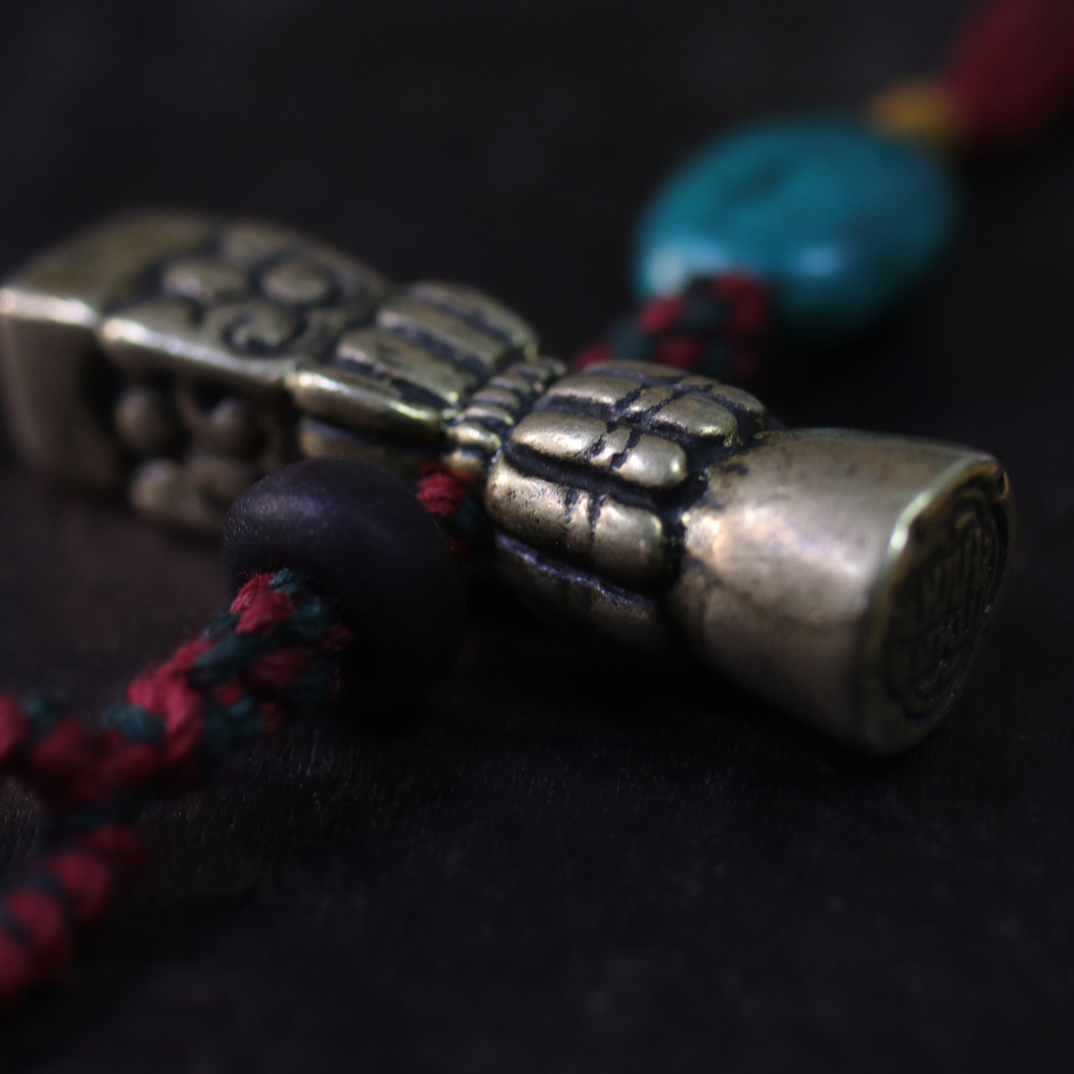 铜合金布艺吊坠 铜合金复古吊坠编织纯手工个性民族风