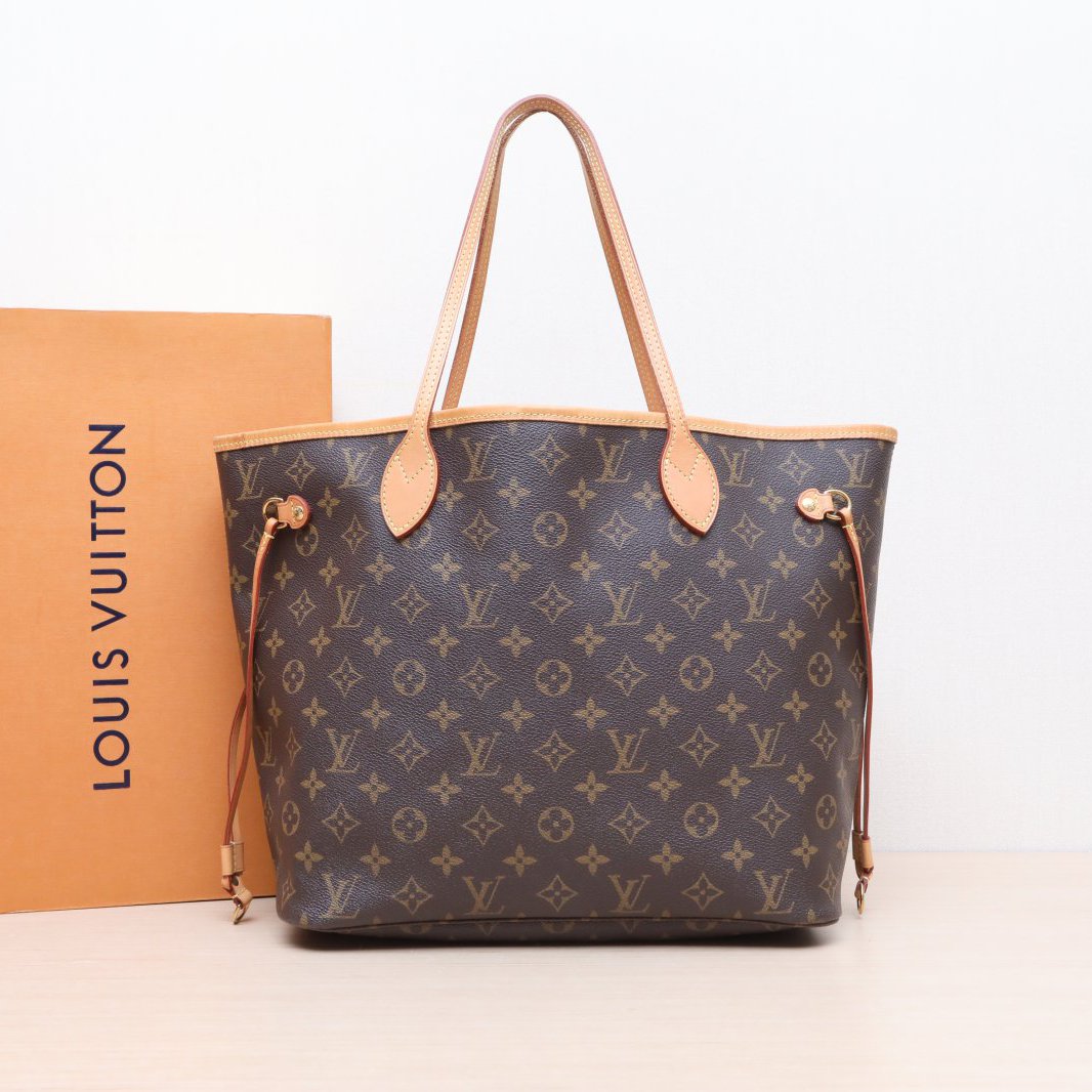 95新 LouisVuitton/路易威登 小花攀攀 Neverfull 中号31老花 PVC