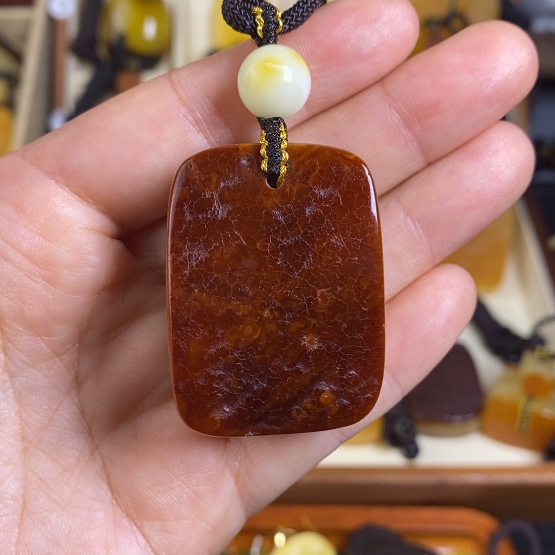 蜜蜡裸石未镶嵌清**为