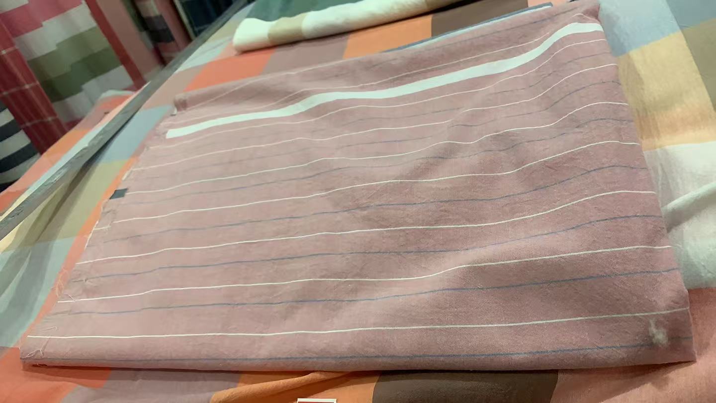 单面款透气四季学生磨毛条纹床单枕巾夏凉被被套盖毯