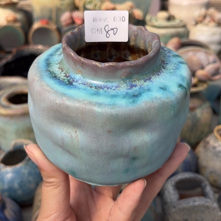 粗砂花盆1987盆新中式030