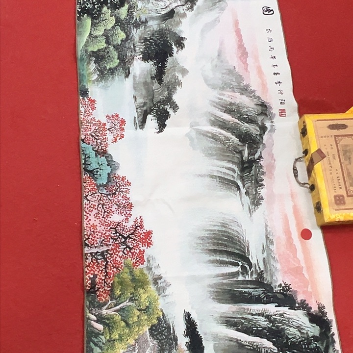 国画纯手绘作品真人手绘
