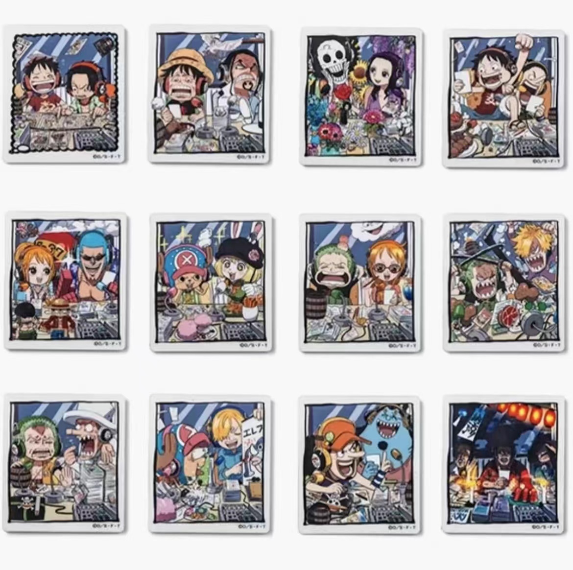 【海贼王】海贼 草帽屋漫画Q版冰箱贴 盲盒 (日谷国现，直播代拆)