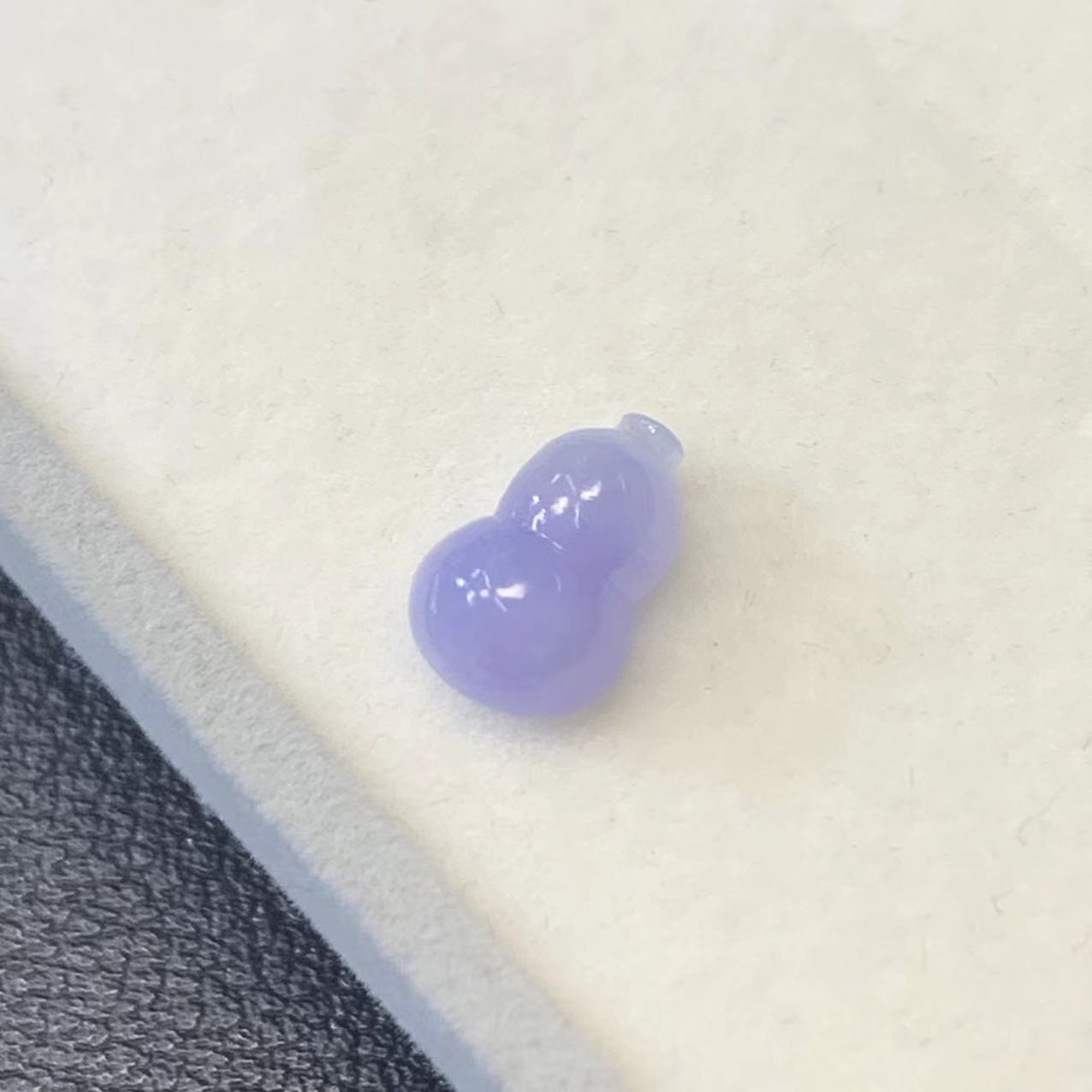 【金鑫】紫罗兰葫芦戒面翡翠裸石*冰胶紫罗兰葫芦裸石正缅甸翡翠A货