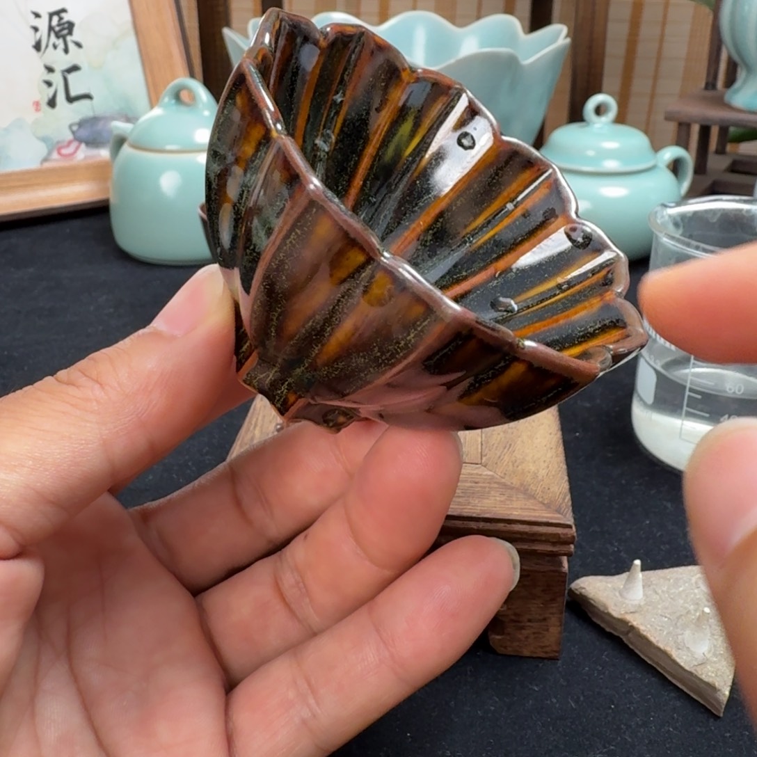 其他汝瓷茶叶末釉原矿原釉
