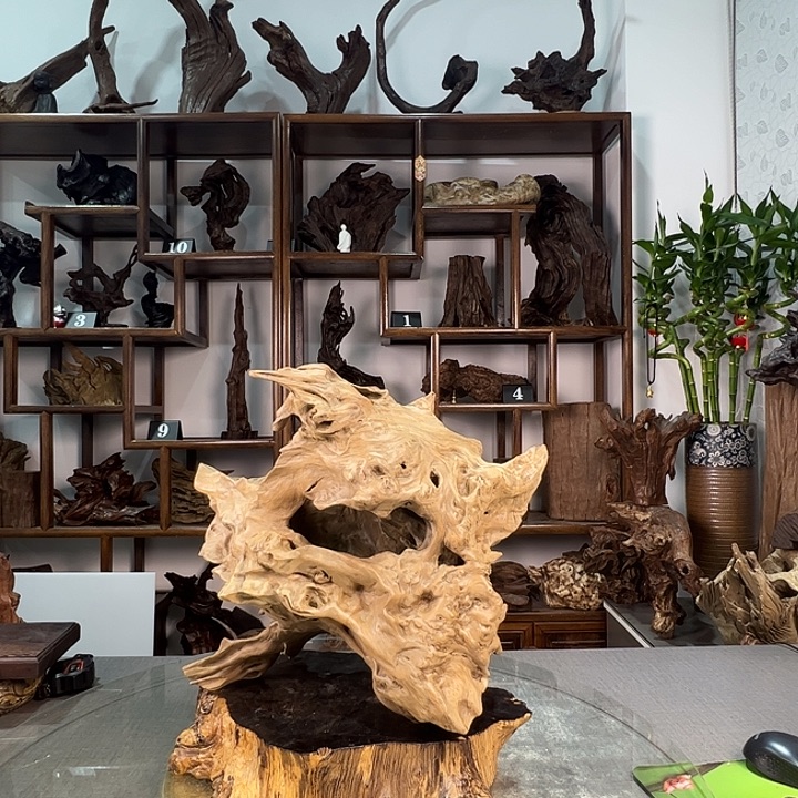 马***成木沐风根艺摆件摆件168