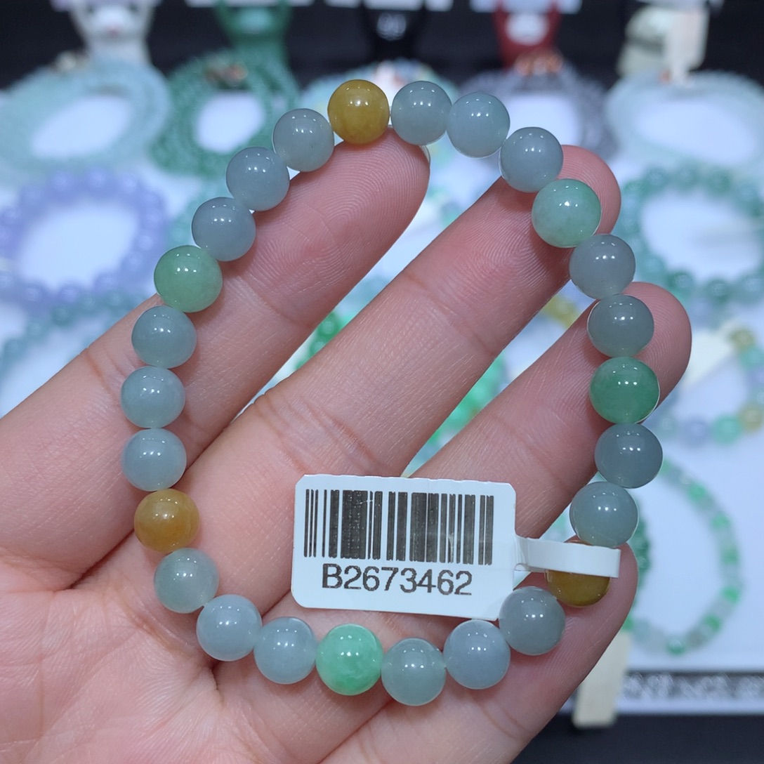 翡翠未镶嵌手串天然