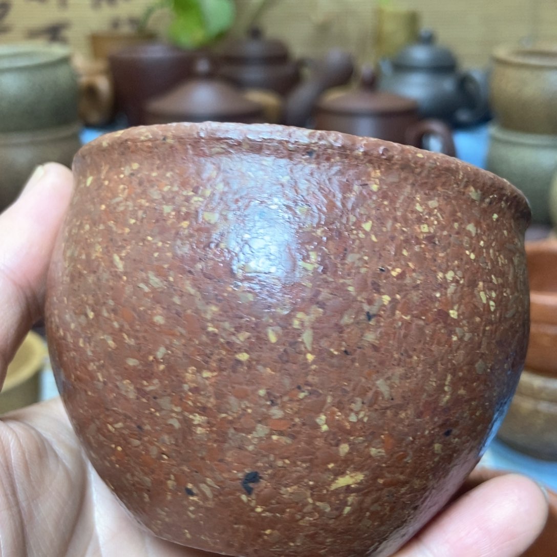 茶杯紫砂八目手工泥260毫升