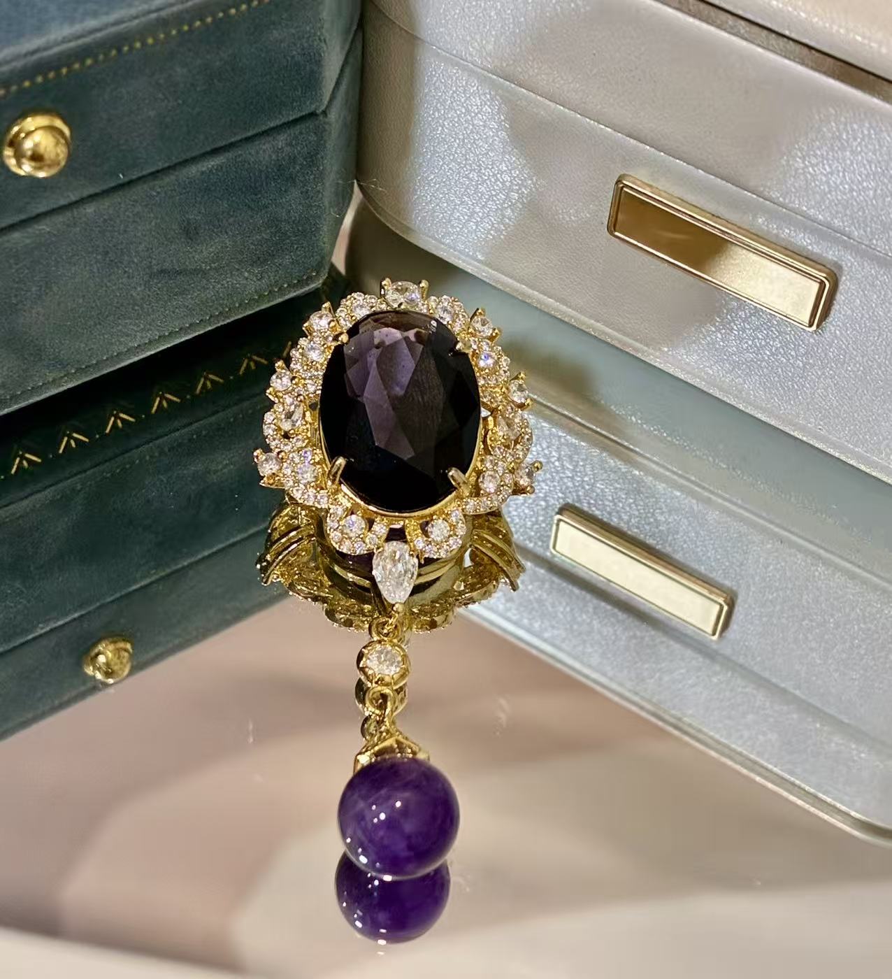 合金胸针 【锦上添花】简约百搭精致优雅高档时尚胸针