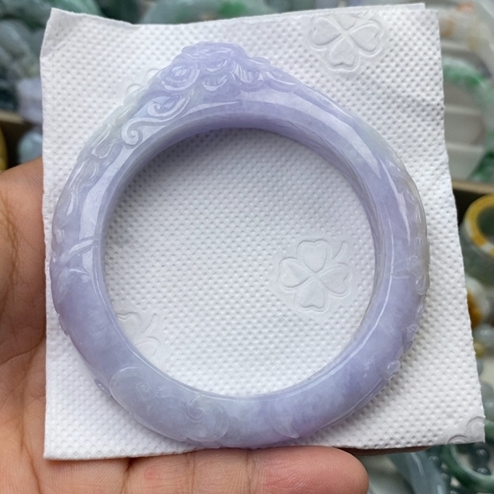 翡翠未镶嵌手镯54.8圈