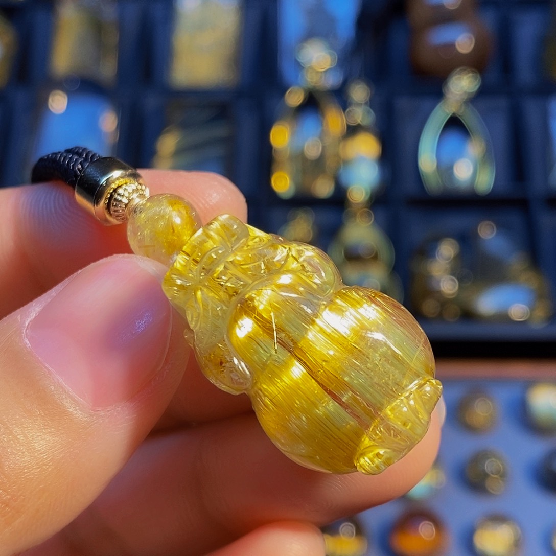 水晶颈饰未镶嵌天然钛晶貔貅吊坠