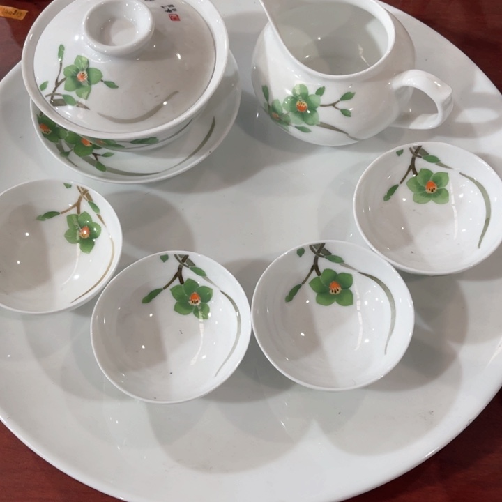 西****家不带托盘6件套手绘釉下