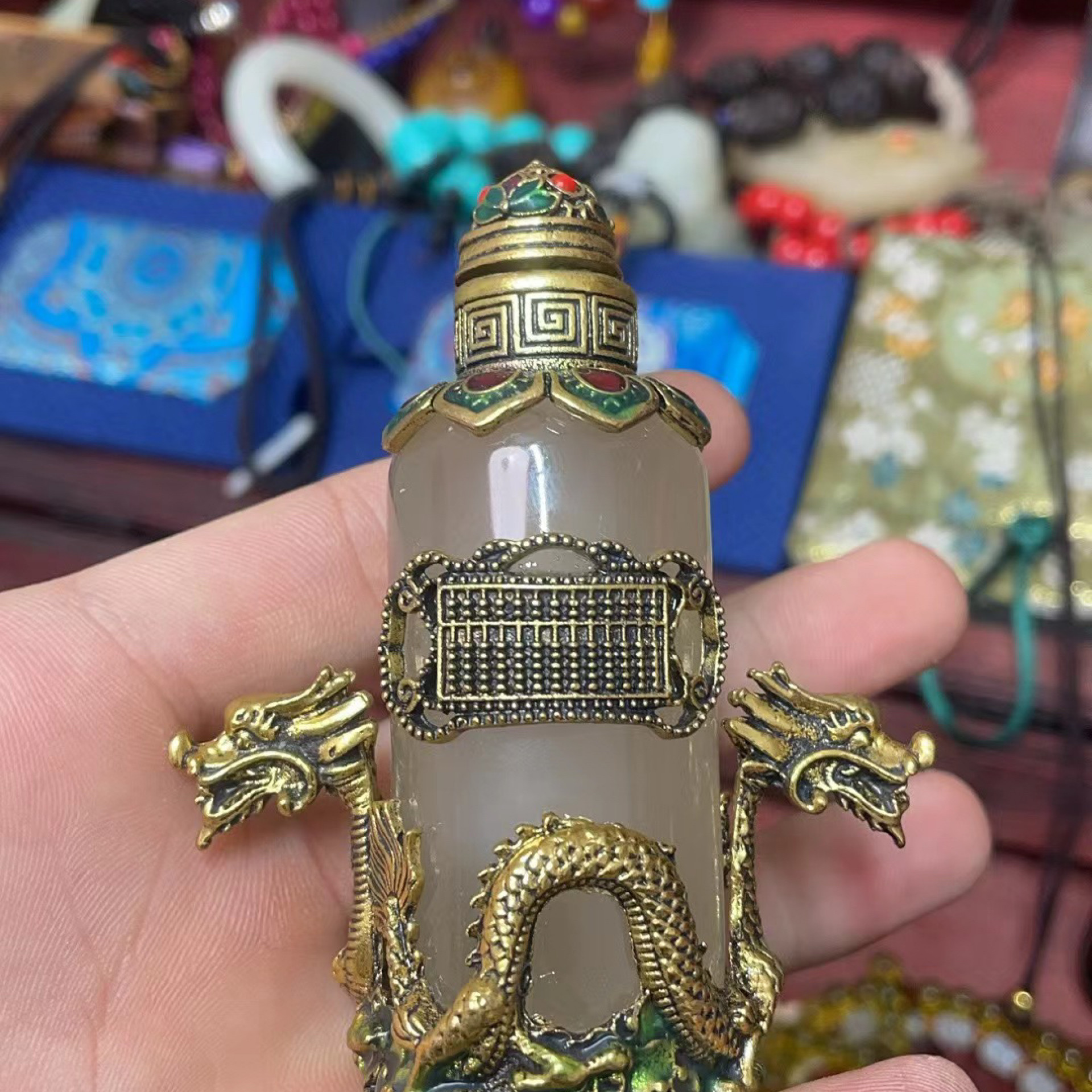 【鹏毅】直播精选和田玉鼻烟壶