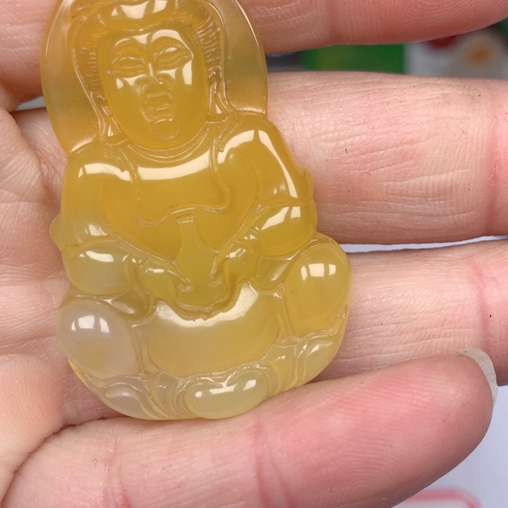 玛瑙/玉髓颈饰未镶嵌白*豚