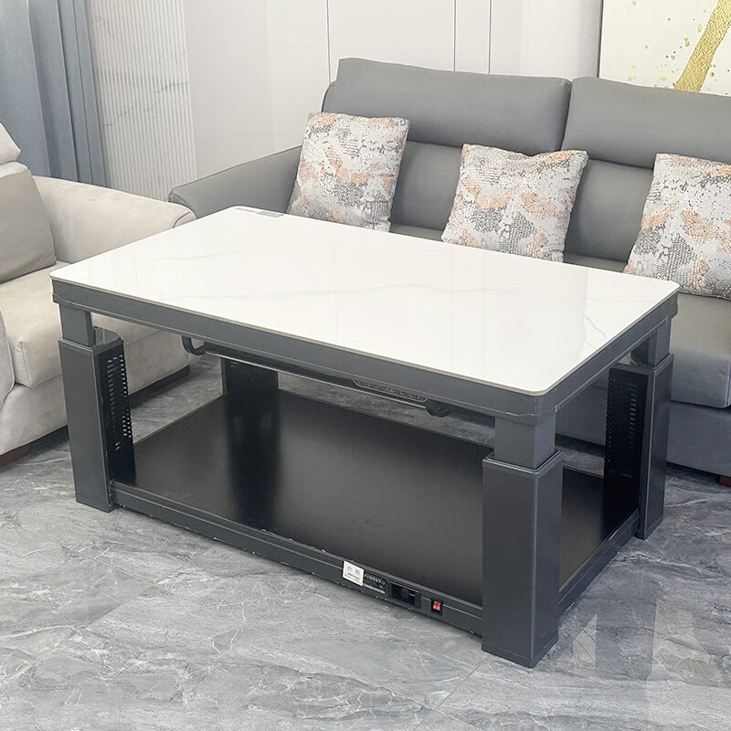 火焰山 电暖桌茶几电暖炉逸远1380*750隐形电炉+移动滑轮 +升降