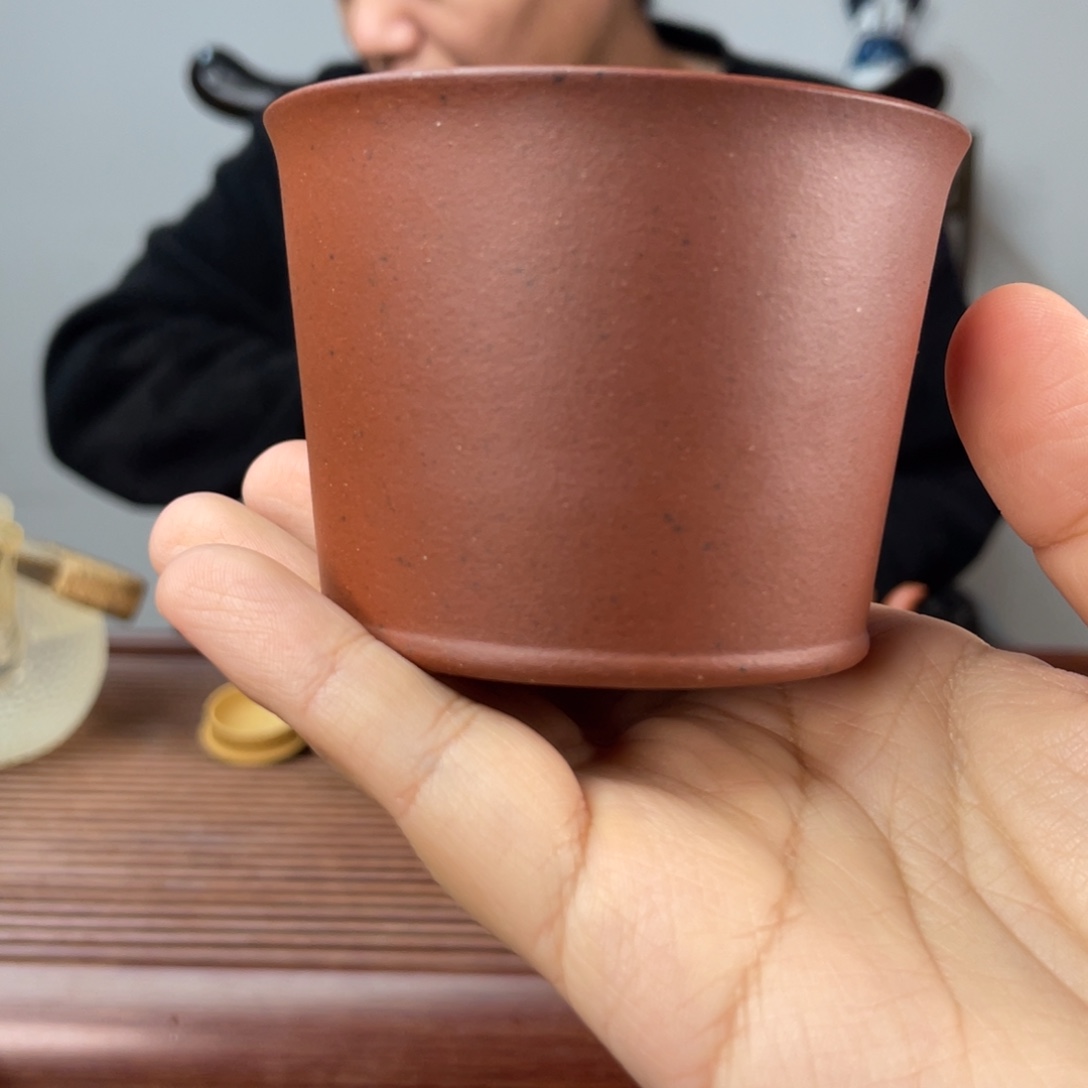 茶杯红泥老红泥马蹄杯120cc