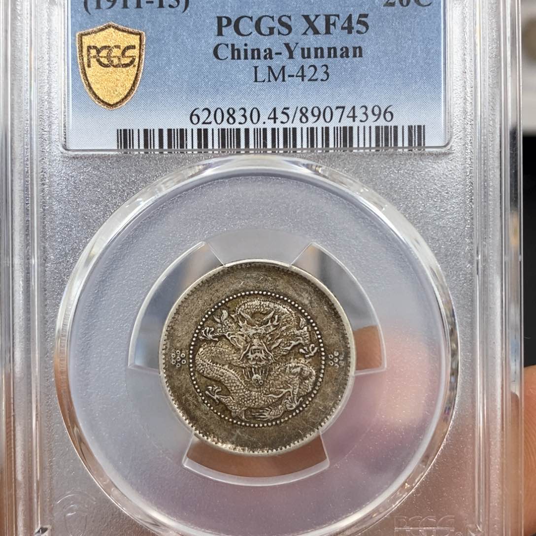 银PC45云南光绪困龙4396