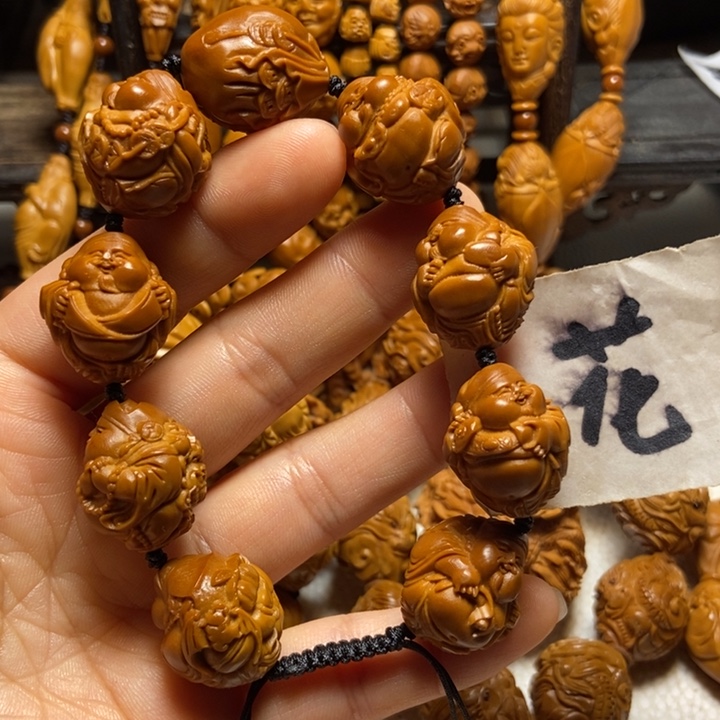 【闪购商品】橄榄核手串/手链瑞兽财神