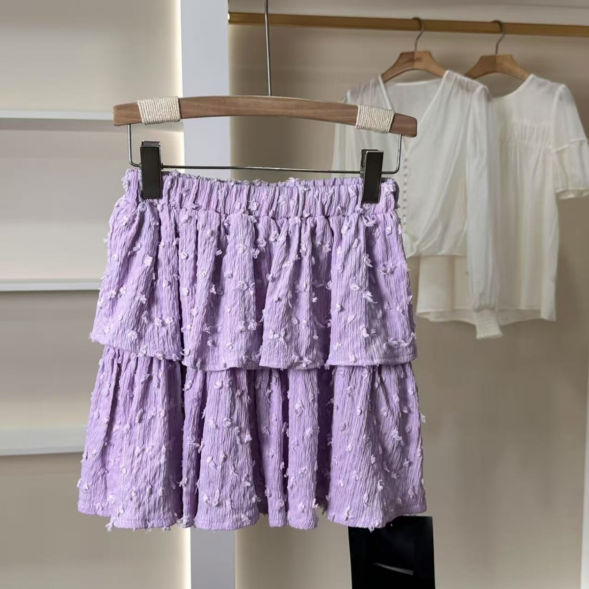 麦迪尚品 Z149女装夏简约时尚蛋糕裙短裙品牌专柜撤柜正品