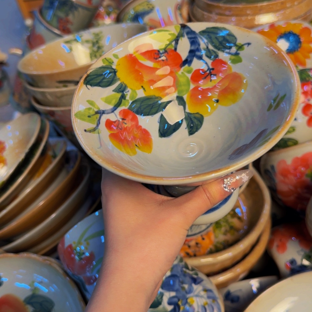 瓷片景德镇陶瓷手工手绘