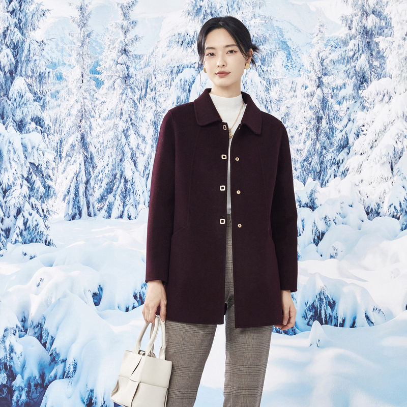 【岚岚专属】NAERSI/娜尔思毛呢大衣外套NL00680A5/NL00730E5